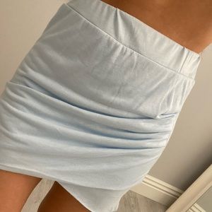 Baby Blue Mini Skirt